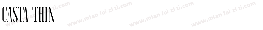 Casta Thin字体转换